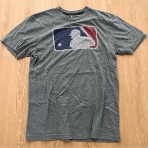 MLB Gray and Blue Men's Short Sleeve Tee